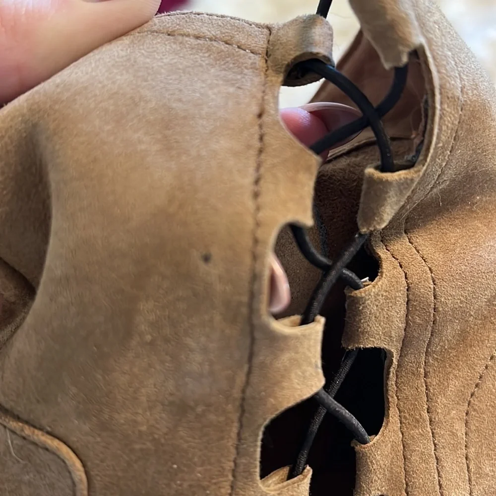 Free People Suede Heeled Booties - Picture 5 of 5